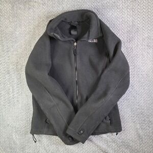 The North Face Women's Fleece Jacket Black Full Zip Outdoor Coat Size S